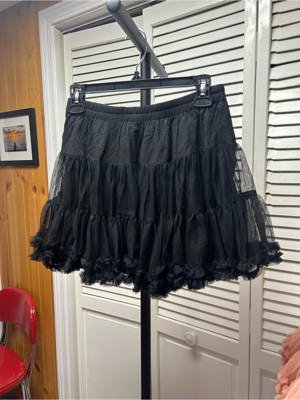 Nwot Urban Outfitters in black Layered Tulle tutu Mini Skirt